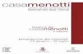 Programmazione Musica da Casa Menotti 2016