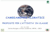 2006: Cambiamenti climatici e proposte per l’attività in classe