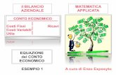 Il BILANCIO AZIENDALE in FORMULE - EQUAZIONE del CONTO ECONOMICO - ESEMPIO 1
