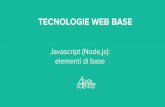 Web base - Javascript (Node.js): Elementi di base