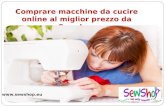 Comprare macchine da cucire online al miglior prezzo da Sewshop