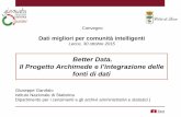 Better Data. Archimede e l’integrazione delle fonti di dati - Giuseppe Garofalo