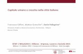 Capitale umano e crescita nella città italiane | Francesco Giffoni, Matteo Gomellini e Dario Pellegrino