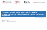 #Ready4EUdataP EXTENDED Version - Misure di Sicurezza e Risk Management nel GDPR Enrico Toso