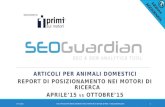 SEOGuardian - Report posizionamento nei motori di ricerca - Articoli per animali domestici
