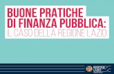 Regione Lazio: una storia di buona amministrazione