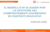 L’analisi funzionale e il modello di Glasser: due strumenti per la gestione dei comportamenti aggressivi in contesti educativi (2^ sessione)