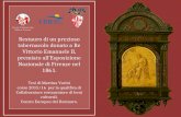 Tesi: restauro di un Prezioso  tabernacolo di "Antonio Scaletti"