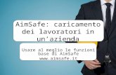 AimSafe - Caricamento dati dei lavoratori (dati, formazione, visite mediche)