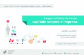 Viaggio nell'Italia che innova: capitale umano e impresa