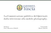 La comunicazione pubblica del Quirinale: dalla televisione alla mobile photography