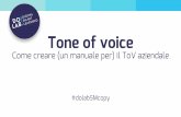 Tone of voice: Come creare (un manuale per) il ToV aziendale