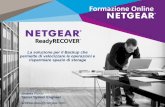 Webinar NETGEAR - ReadyRECOVER la soluzione per il backup che permette velocità e risparmio di spazio di storage