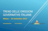 Trend delle emissioni governative italiane 29 settembre  2015