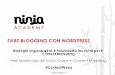 Fare Blogging con WordPress: scopri il Corso Ninja Academy
