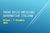 Trend delle emissioni governative italiane 3 dicembre 2016