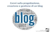 Scegliere e progettare un blog - Antonello Luisi
