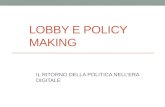 Running. lezione lobby e policy making . la riscossa della politica