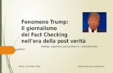 Fenomeno Trump: giornalismo del fact checking e post verità