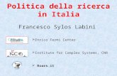 Lo stato della ricerca italiana