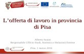 A. Susini - l'Offerta di lavoro in provincia di Pisa