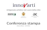 Conferenza stampa - Progetto InnovArti - 10-09-15