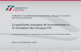 Le politiche europee di investimento e le iniziative del Gruppo FS