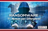 Ransomware- 11 mosse per difendersi