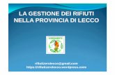 La gestione dei rifiuti nella provincia di Lecco