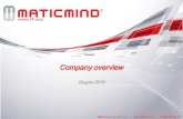 Maticmind Overview - Giugno 2016