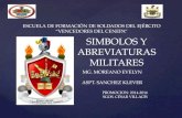 SIMBOLOS Y ABREVIATURAS MILITARES