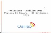Report - Galileo 2015 e 2016
