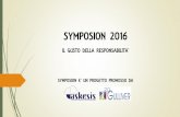 Symposion 2016 -  Il gusto della responsabilità