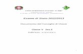 Esame di Stato 2012/2013 Documento del Consiglio di Classe ...