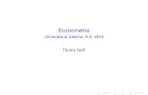 Econometria - Universita di Salerno, A.A. 2013