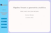Algebra lineare e geometria analitica, versione per lettura a schermo