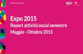 Report attività social semestre - Expo 2015 Milano