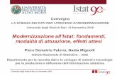 P.D. Falorsi, N. Mignolli, Modernizzazione allIstat: fondamenti, modalità di attuazione, effetti attesi .