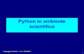 Python in ambiente scientifico