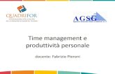 Gestione tempo e produttività personale