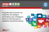 Progetti web vincenti: 10 requisiti, tra design e normativa, per sviluppare bene servizi web per la pa - SMAU Bologna 2016
