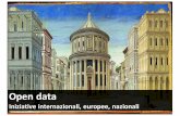 Open data - Iniziative internazionali, europee, nazionali