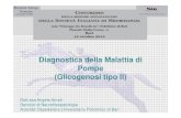 Diagnostica della Malattia di Pompe (Glicogenosi tipo II)