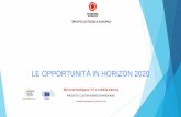 Le opportunità in Horizon 2020 - Marcella Dalla Cia
