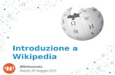 Introduzione a Wikipedia. Wikimuseums, Napoli 05052016