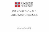 Piano  immigrazione 2017 del Piemonte