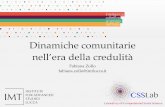 “Dinamiche comunitarie nell'era della credulità” di Fabiana Zollo, IMT Lucca