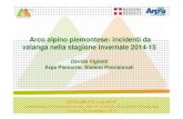 Arco alpino piemontese: incidenti da valanga 2014-2015