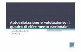 Isabella Quadrelli: Autovalutazione e valutazione: il quadro di ...