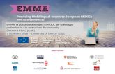 “EMMA: la piattaforma europea di MOOC per lo sviluppo professionale e la costruzione di community”